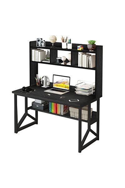 ZUIHAO 120X60X141cm Computer Desk with Bookshelf Home Office Writing Study De...