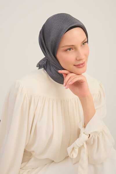 Silk Home Eșarfă strălucitoare cu model conturat, afumată