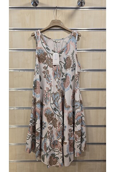 Park Moda Rochie italiană cu mânecă zero, croială Verev