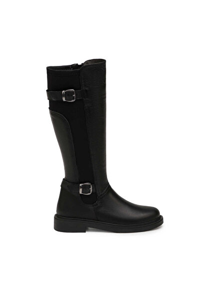 Tergan Siyah Hakiki Deri Kadın Çizme - K25K1CM68311-A23