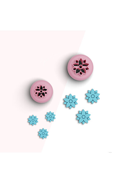 flament aşk Columbina Flower Mini Polymer Clay Cutting Mold,Jewelry Molds,Orn...