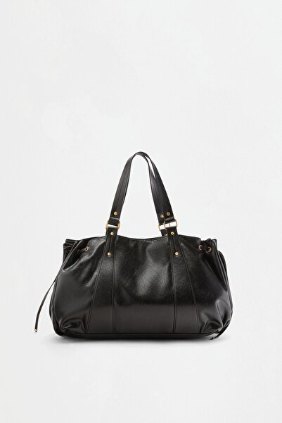 LEFTIES Büzgülü shopper çanta