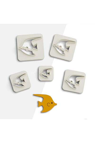 flament aşk Fish Polymer Clay Cutting Mold,Jewelry Molds,Cookie Mold,5 Sizes,...