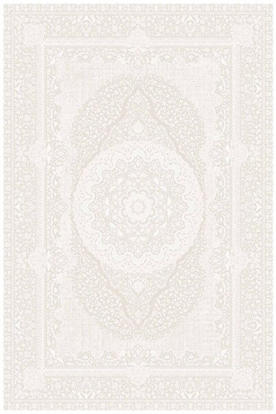 Bahariye Halı Simya SY02A Krem Premium Koleksiyonu Viscon Polyester Halı