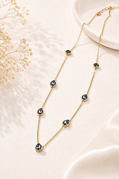 Archhazel Jewelery Water Drop Steel Necklace