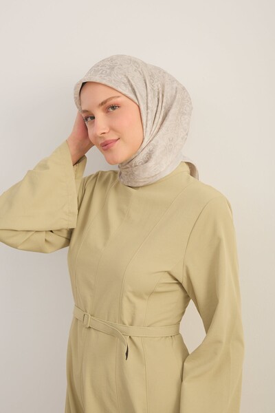 Silk Home Eșarfă strălucitoare cu model etnic argintiu