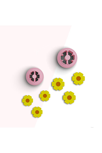 flament aşk Flower Mini Polymer Clay Cutting Mold, Earring Molds, Ornament Mo...