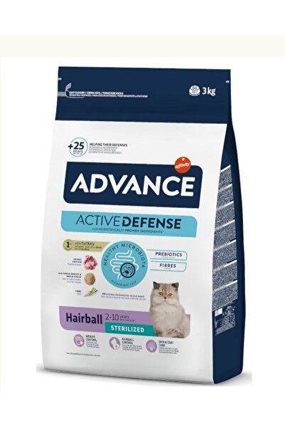 Advance Hairball Tüy Yumağı Önleyen Hindili Kısır Kedi Maması 3 Kg