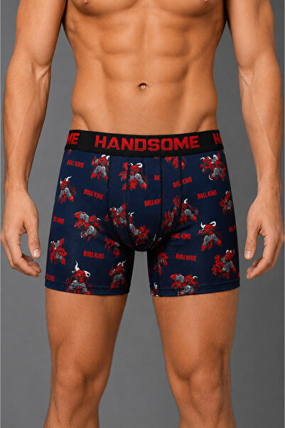 BREM Handsome Boğa Kralı Desenli Erkek Boxer