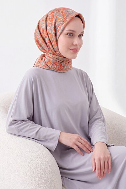 Silk Home Soft Scarf Paisley Dark Gray