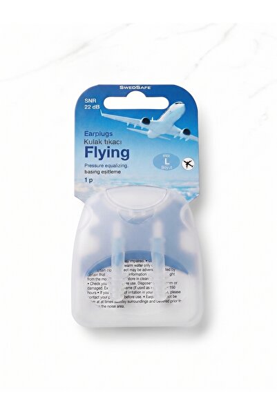 SwedSafe Flying Kulak Tıkacı, M/L Boyut, Basınç Dengeleyici, Uçuş ve Seyahat ...
