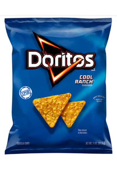 DORİTOS Cool Ranch Flavored Tortilla chips 11 OZ (312g)-Export x 4