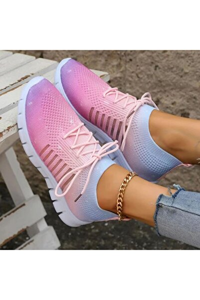 dorbe Women's Gradient Knit Sneakers