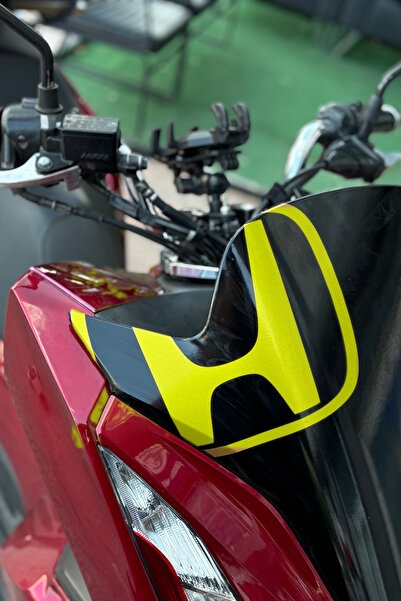 Banxtre Honda PCX için Ön Cam için Büyük Honda Logo Sticker Etiket (25CMx20CM)