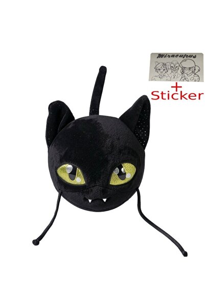 Miraculous Jucarie de Plus, Buburuza Miraculoasa, Plagg 10cm cu Sticker
