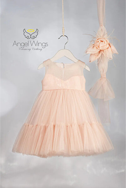 Angel wings Βαπτιστικό φόρεμα Φτερό Αγγέλου 304