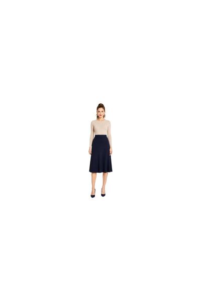 Derhy Winter Midi Boucle Skirt Black