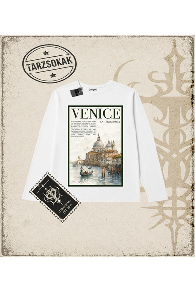 Tarzsokak VENICE Oversize unisex majica dugih rukava
