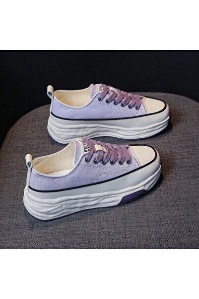 dorbe Women's Purple Canvas Sneakers