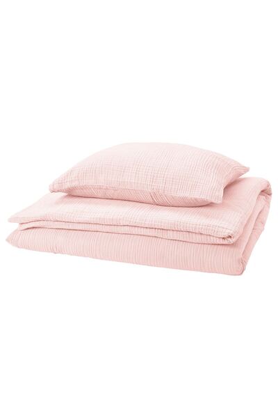 IKEA Tek Kişilik Pembe Nevresim Takımı 150x200 cm Pamuklu Yumuşak