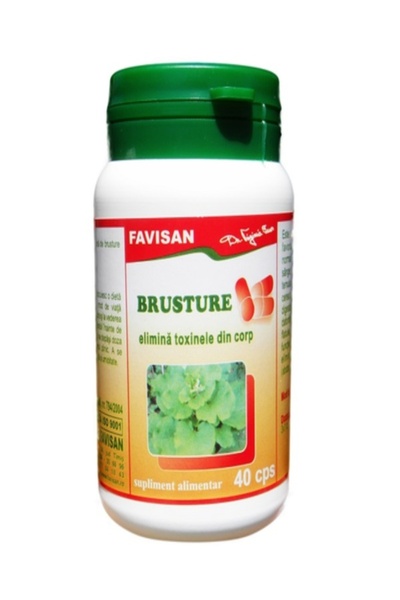 Favisan Brusture (40 capsule) – Supliment depurativ și detoxifiant pentru săn...