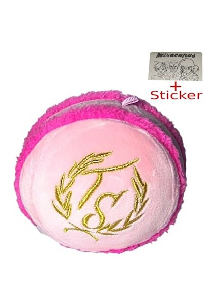 Miraculous Ladybug Jucarie de Plus, Buburuza Miraculoasa, Macaron 10cm cu Sti...