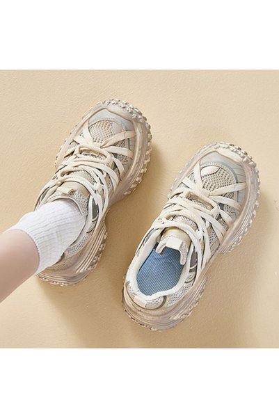 dorbe Women's Cutout Chunky Trail Lace-Up Sneakers