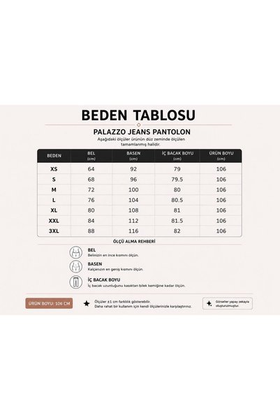 LA TUBA High Waist Wide Leg Palazzo Jeans