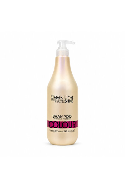 SLEEK LINE Șampon colorant cu proteine de mătase 1000 ml, format profesional ...