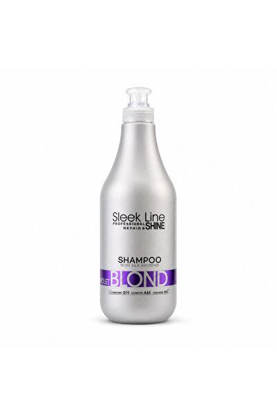 SLEEK LINE Violet Blond Șampon cu Pigment Violet 1000 ml, format profesional ...