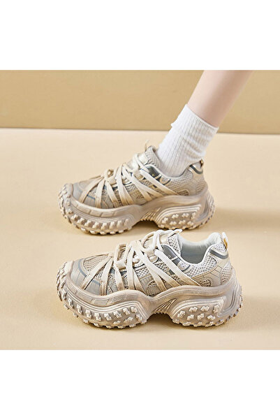 dorbe Women's Cutout Chunky Trail Lace-Up Sneakers
