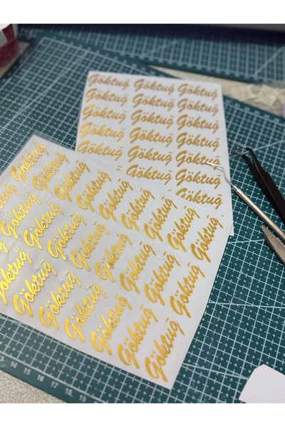 aemedia Altin gold cok amacli isimlik magnet kitaplik epoksi bir çok ürüne uy...