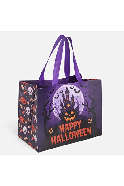 Generic Purple Halloween Paper Bag, 24.5 x 31.5 x 17 cm