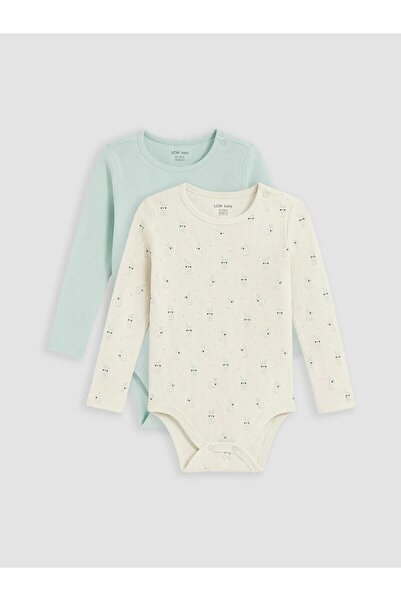 LC Waikiki Printed Baby Girl Snapback Bodysuit 2-Pack (W6)