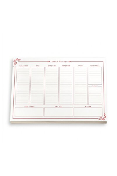 Generic Brand Denden Non-Periodic Weekly Desktop Planner 21.5 X 32 cm