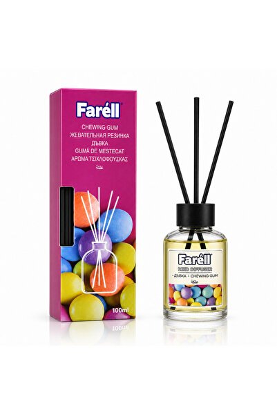 Farell Odorizant de cameră, Difuzor de parfum cu bețișoare, Chewing Gum, 100 ...