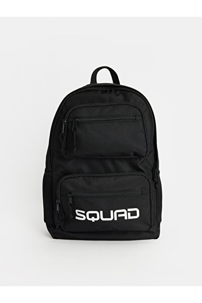 LC Waikiki Slogan Printed Multi-Compartment Boys' School Bag
