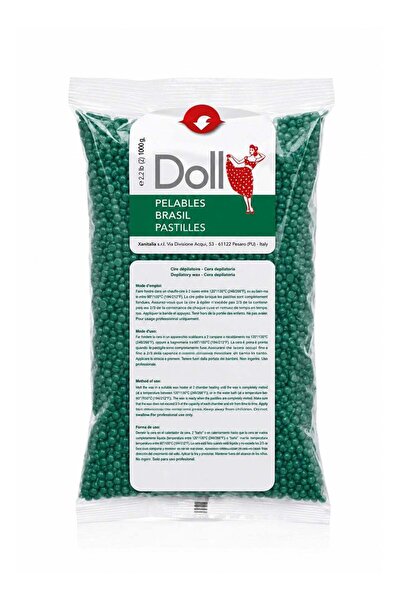 DOLL Pelables Brasil Non-Strip Hair Removal Wax Beads with Chlorophyll, 1000g