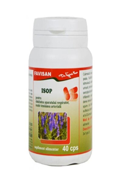 Favisan Isop (40 capsule) – Supliment și antispastic pentru , , convulsivă, h...