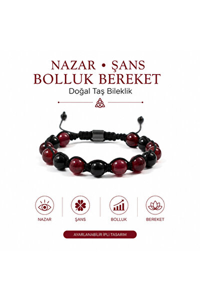 Nazar Şans Bolluk Bereket Doğal Taş Bileklik