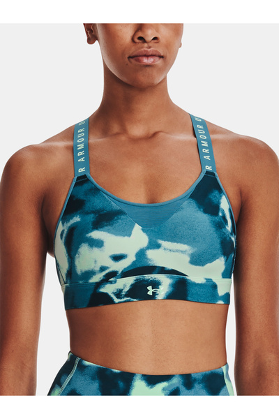 Under Armour UA Infinity High Print Bra-GRN - Sutien sport