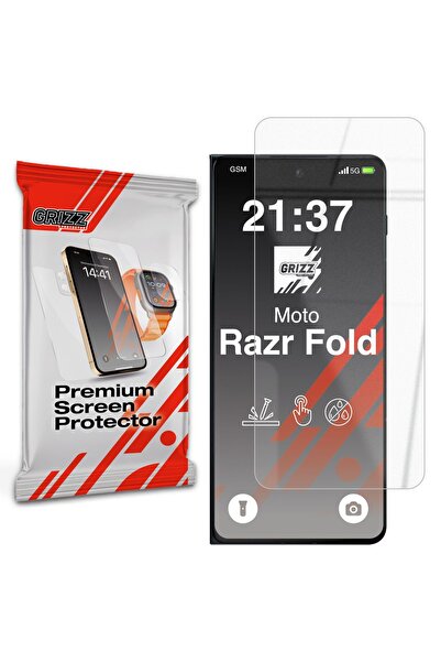 Grizz Glass GrizzGlass HybridGlass Протектор за екран за Motorola Razr Fold, ...