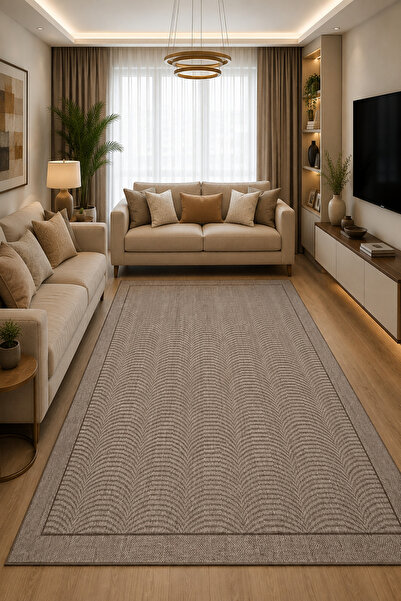GECE HOME Dijital Baskılı Kaymaz Taban Yıkanabilir Desenli Salon Halısı Mutfa...
