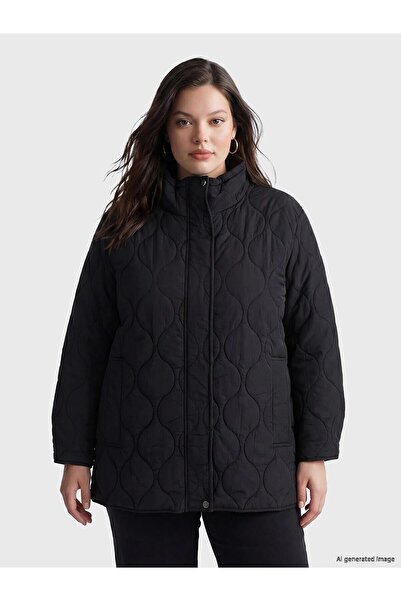 LC Waikiki High Collar Quilted Women's Puffer Coat (W6)