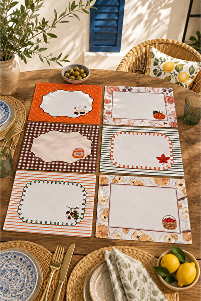 Pilloveland 6-Piece American Service Set - 45*35 cm - Autumn