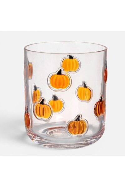 OEM Transparent Plastic Glass with Pumpkin Pattern 400ml
