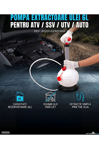 The Beast POMPA EXTRACTOARE ULEI 6L ATV / SSV / UTV / AUTO