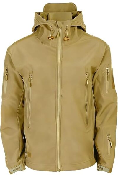 GENERAL Men's Tactical Rain Jacket, Outdoor Raincoat for Men's Outdoor Hiking...