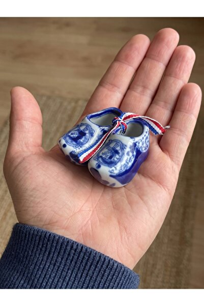 HEDİYELİKS Delft Blue Porselen Mini Hollanda Takunyası Hediyelik Mini Biblo &...