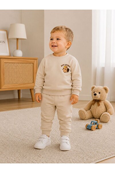 TİNY GOLDEN Seasonal Capybara Set Cotton 2-Piece Baby Boy Daily Organic Comfo...